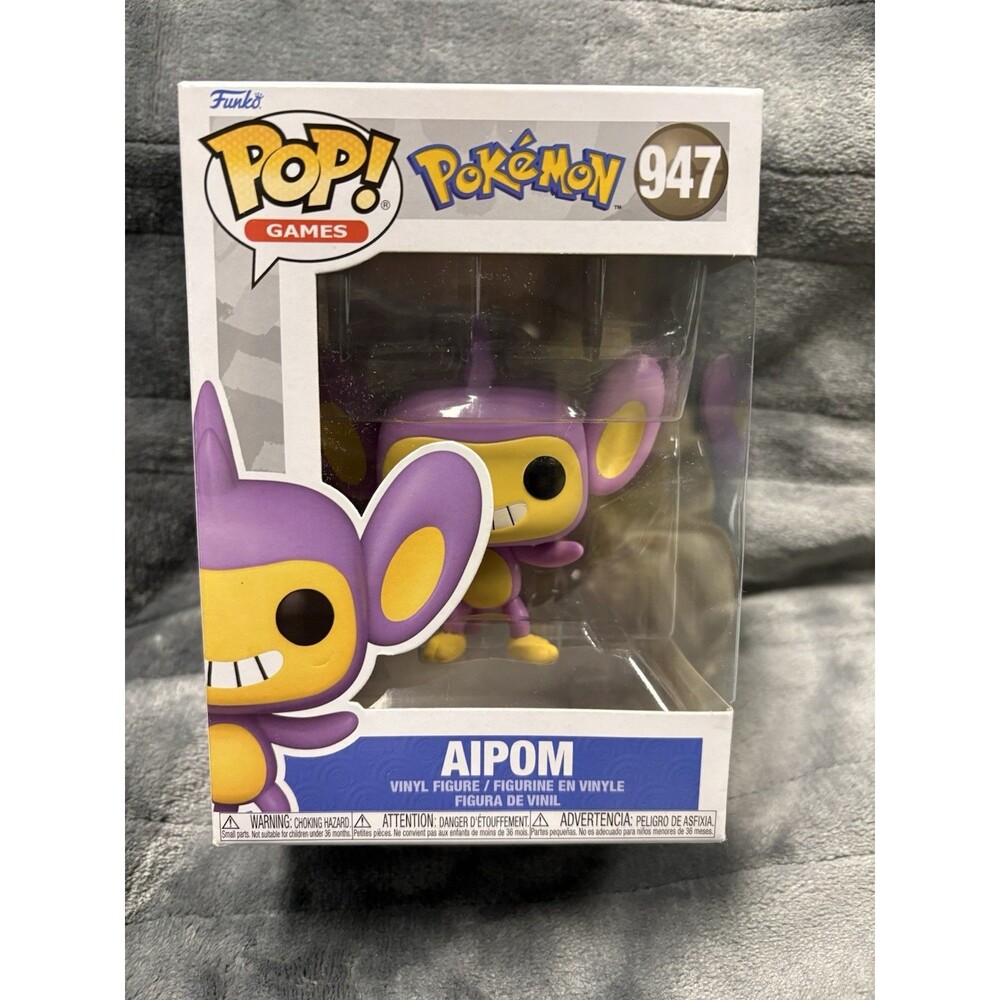 Funko Pop! Games Pokémon Aipom #947 Vinyl Figure Purple/Yellow 2023